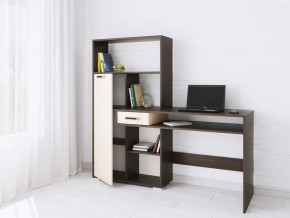 Компьютерный стол Квартет-8 венге/дуб молочный в Пойковском - poikovskii.mebel24.online | фото