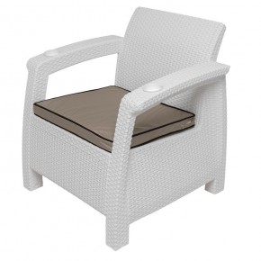 Комплект кресел Yalta Double Seat (Ялта) белый в Пойковском - poikovskii.mebel24.online | фото 3