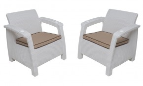 Комплект на балкон Yalta Balcony Set (Ялта) белый в Пойковском - poikovskii.mebel24.online | фото 4