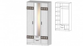 КОСТА-РИКА Шкаф 3-х створчатый (анкор светлый) в Пойковском - poikovskii.mebel24.online | фото