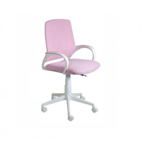 Кресло Ирис White сетка/ткань розовая в Пойковском - poikovskii.mebel24.online | фото
