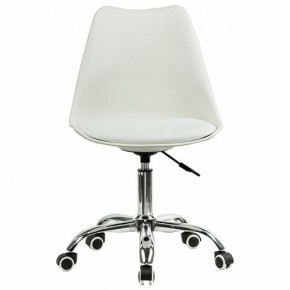 Кресло стул BRABIX "Eames MG-310 CH", хром, пластик белый, экокожа белая, 532923 в Пойковском - poikovskii.mebel24.online | фото 1