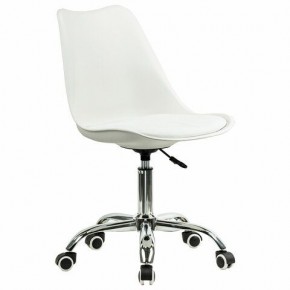 Кресло стул BRABIX "Eames MG-310 CH", хром, пластик белый, экокожа белая, 532923 в Пойковском - poikovskii.mebel24.online | фото 2