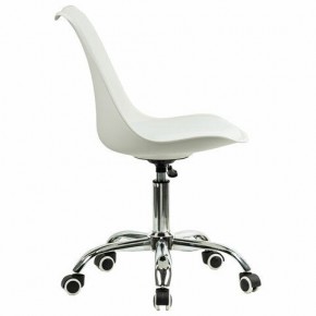 Кресло стул BRABIX "Eames MG-310 CH", хром, пластик белый, экокожа белая, 532923 в Пойковском - poikovskii.mebel24.online | фото 3