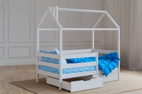 Кровать-домик 80*160 Белый в Пойковском - poikovskii.mebel24.online | фото 3