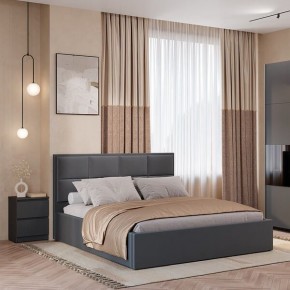 Кровать Линда КР-16 (Графит) 1600 в Пойковском - poikovskii.mebel24.online | фото 2