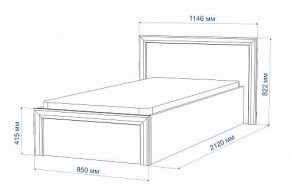 Кровать односпальная Нобиле Кр-90 в Пойковском - poikovskii.mebel24.online | фото 2