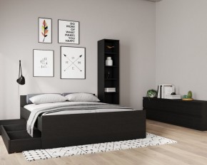 Кровать ОРИОН двухспальная с ортопедическим основанием 180х200, цвет Дуб Венге в Пойковском - poikovskii.mebel24.online | фото 3