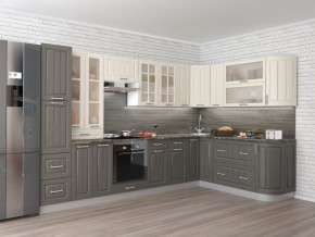 Кухня модульная Луксор серый-белый в Пойковском - poikovskii.mebel24.online | фото 2