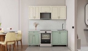 Кухня Версаль 2м Айвори/Васаби Готовое решение в Пойковском - poikovskii.mebel24.online | фото 2