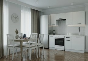 Кухонный гарнитур Белый Глянец 2000 (Стол. 38мм) в Пойковском - poikovskii.mebel24.online | фото