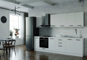 Кухонный гарнитур Белый Глянец 2800 (Стол. 26мм) в Пойковском - poikovskii.mebel24.online | фото