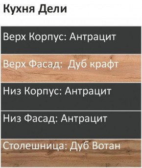 Кухонный гарнитур Дели 1000 (Стол. 38мм) в Пойковском - poikovskii.mebel24.online | фото 3