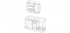 Кухонный гарнитур Каппучино 1600 (Стол. 38мм) в Пойковском - poikovskii.mebel24.online | фото 2