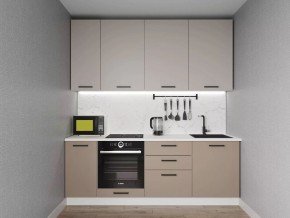 Кухонный гарнитур Каппучино 2200 h950 (Стол. 38мм) в Пойковском - poikovskii.mebel24.online | фото