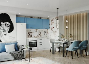 Кухонный гарнитур Капри 2550 (Стол. 38мм) в Пойковском - poikovskii.mebel24.online | фото