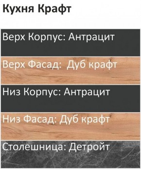 Кухонный гарнитур Крафт 2200 (Стол. 38мм) в Пойковском - poikovskii.mebel24.online | фото 3