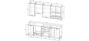 Кухонный гарнитур Меренга 2400 h950 (Стол. 26мм) в Пойковском - poikovskii.mebel24.online | фото 2