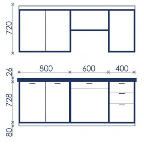 Кухонный гарнитур Ольвия-6 (1.8м) в Пойковском - poikovskii.mebel24.online | фото 4