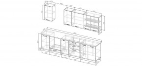 Кухонный гарнитур Смоки 2800 (Стол. 38 мм) в Пойковском - poikovskii.mebel24.online | фото 2