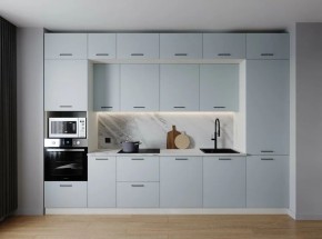 Кухонный гарнитур Смоки 3400 (Стол. 26мм) в Пойковском - poikovskii.mebel24.online | фото 1