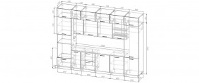 Кухонный гарнитур Смоки 3400 (Стол. 26мм) в Пойковском - poikovskii.mebel24.online | фото 2