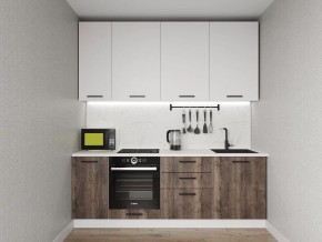 Кухонный гарнитур Старое Дерево 2200 h950 (Стол. 26мм) в Пойковском - poikovskii.mebel24.online | фото