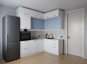 Кухонный гарнитур угловой Капри 2200*1700 (Стол. 38мм) в Пойковском - poikovskii.mebel24.online | фото