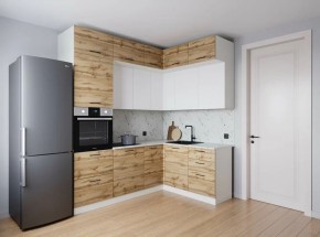 Кухонный гарнитур угловой Лада 2200*1700 (Стол. 38мм) в Пойковском - poikovskii.mebel24.online | фото 1