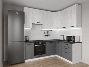 Кухонный гарнитур угловой Санторини 2200*1600 h950 (Стол. 38мм) в Пойковском - poikovskii.mebel24.online | фото