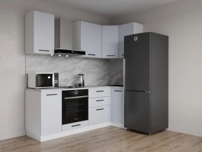 Кухонный гарнитур угловой Смоки 2200*1000 (Стол. 38 мм) в Пойковском - poikovskii.mebel24.online | фото 1