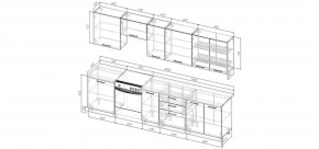 Кухонный гарнитур Умбра 3000 (Стол. 38мм) в Пойковском - poikovskii.mebel24.online | фото 2