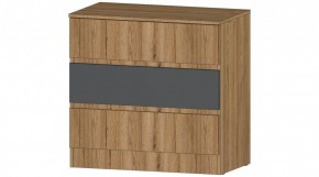 ЛЕНОРА Комод 3 ящика (графит) в Пойковском - poikovskii.mebel24.online | фото