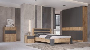 ЛЕНОРА Спальный гарнитур (модульный) графит в Пойковском - poikovskii.mebel24.online | фото