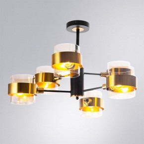 Люстра на штанге Arte Lamp Carlo A8205SP-6BK в Пойковском - poikovskii.mebel24.online | фото 2