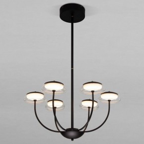 Люстра на штанге Eurosvet Fungo 50388 LED черный в Пойковском - poikovskii.mebel24.online | фото