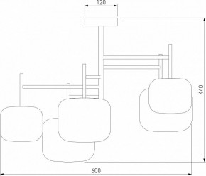 Люстра на штанге Eurosvet Jar 70128/5 хром в Пойковском - poikovskii.mebel24.online | фото 4