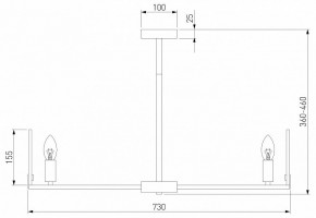 Люстра на штанге Eurosvet Marble 60158/7 латунь в Пойковском - poikovskii.mebel24.online | фото 2