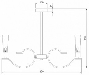 Люстра на штанге Eurosvet Rosher 60141/6 хром в Пойковском - poikovskii.mebel24.online | фото 2