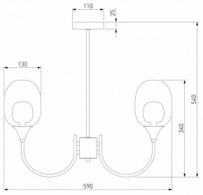 Люстра на штанге Eurosvet Spritz 70217/6 латунь в Пойковском - poikovskii.mebel24.online | фото 5