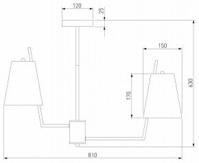 Люстра на штанге Eurosvet Topanga 60173/8 латунь в Пойковском - poikovskii.mebel24.online | фото 4