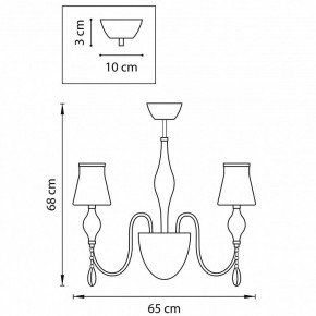 Люстра на штанге Lightstar Escica 806050 в Пойковском - poikovskii.mebel24.online | фото 6