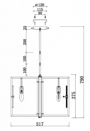 Люстра на штанге Maytoni Marmo MOD099PL-06G в Пойковском - poikovskii.mebel24.online | фото 4