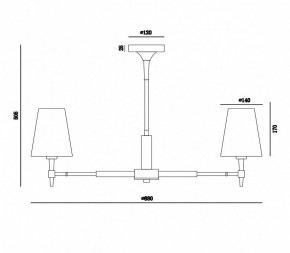 Люстра на штанге Maytoni Zaragoza H001CL-07BS в Пойковском - poikovskii.mebel24.online | фото 4