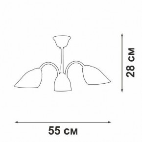 Люстра на штанге Vitaluce V3335 V3335-7/3PL в Пойковском - poikovskii.mebel24.online | фото 3