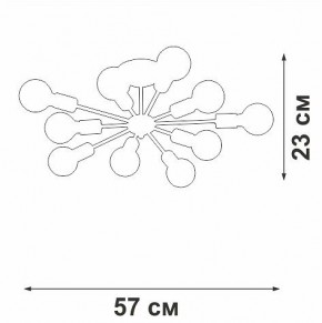 Люстра на штанге Vitaluce V4261 V4261-0/10PL в Пойковском - poikovskii.mebel24.online | фото 4