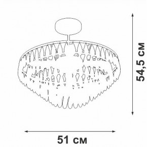 Люстра на штанге Vitaluce V5352 V5352-1/5PL в Пойковском - poikovskii.mebel24.online | фото