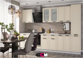 Модульная кухня Альфа холст брюле в Пойковском - poikovskii.mebel24.online | фото 1