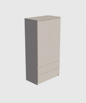 МОРИ МШ 900.1 Шкаф с 2-мя дв. и 2-мя ящ. (Сатин) в Пойковском - poikovskii.mebel24.online | фото 2