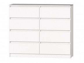 МС "Хилтон" Комод №3 1200 (8 ящ.) белый текстурный в Пойковском - poikovskii.mebel24.online | фото 2